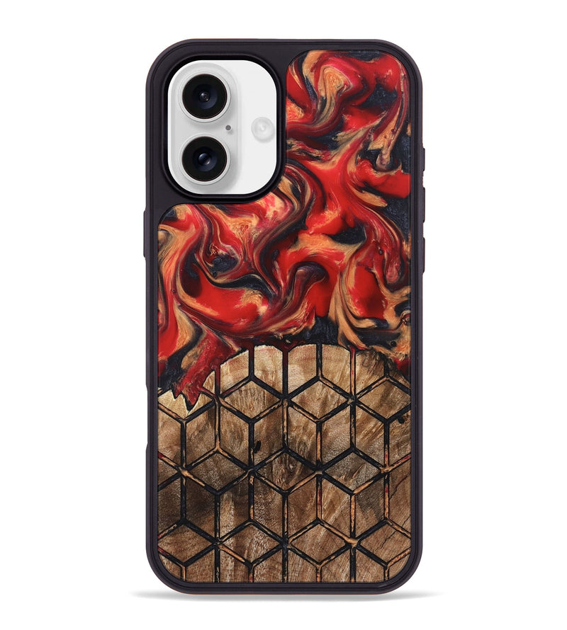 iPhone 16 Plus Wood Phone Case - Elvira (Pattern, 823367)