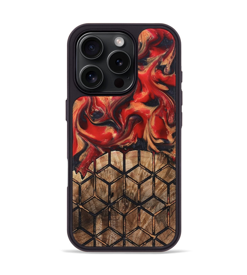 iPhone 16 Pro Wood Phone Case - Elvira (Pattern, 823367)