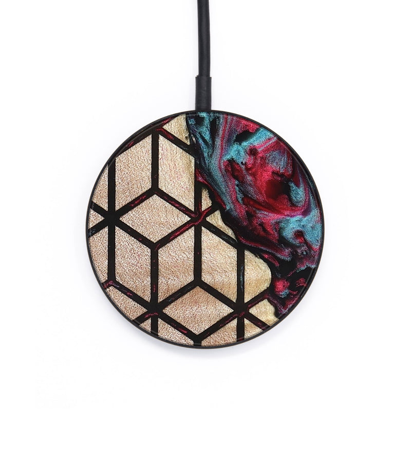 Circle Wood Wireless Charger - Samuel (Pattern, 823369)
