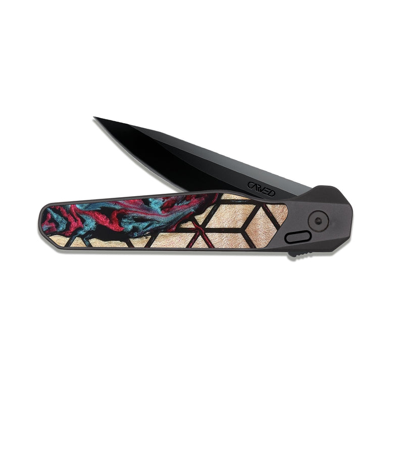 EDC Dark Slate Wood Pocket Knife - Samuel (Pattern, 823369)