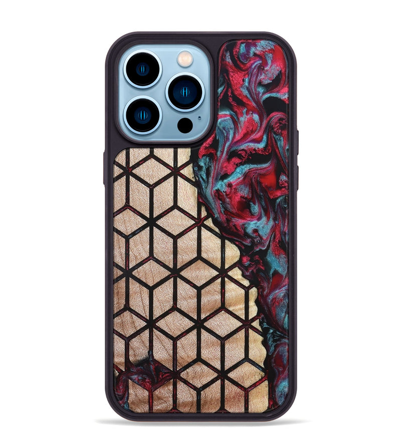 iPhone 14 Pro Max Wood Phone Case - Samuel (Pattern, 823369)