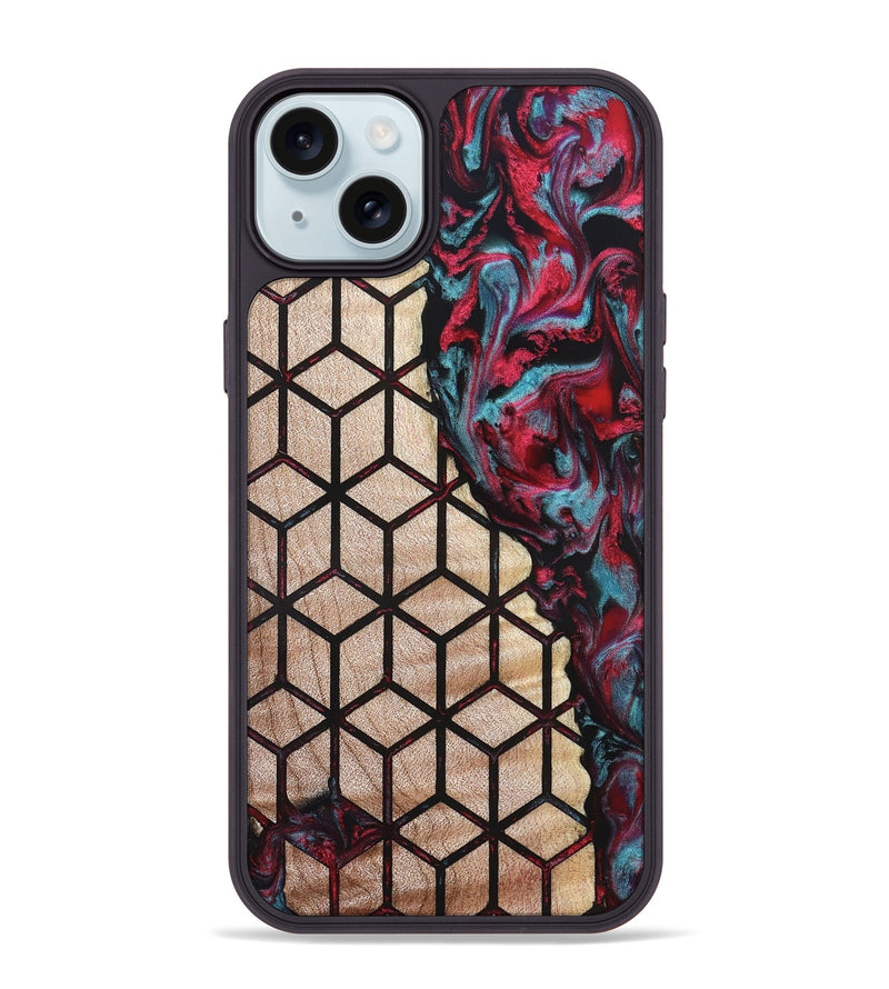 iPhone 15 Plus Wood Phone Case - Samuel (Pattern, 823369)