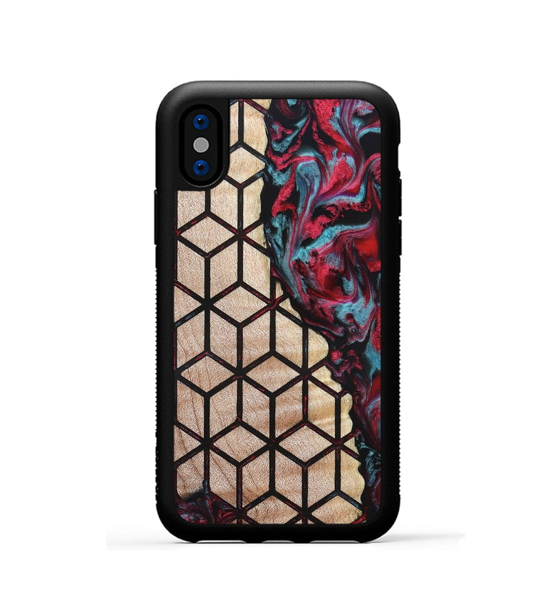 iPhone Xs Wood Phone Case - Samuel (Pattern, 823369)