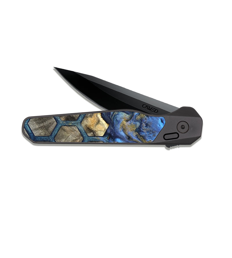 EDC Dark Slate Wood Pocket Knife - Myla (Pattern, 823370)