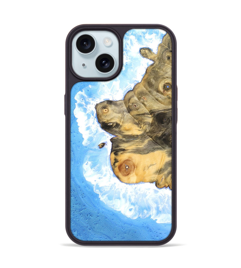 iPhone 15 Wood Phone Case - Tea (Coastal, 823372)