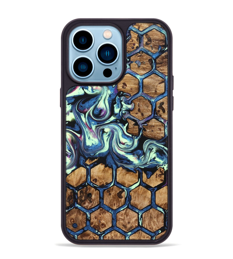 iPhone 14 Pro Max Wood Phone Case - Janie (Pattern, 823377)