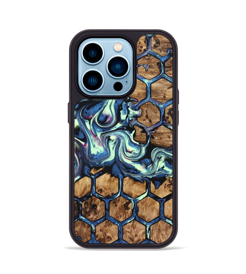 iPhone 14 Pro Wood Phone Case - Janie (Pattern, 823377)