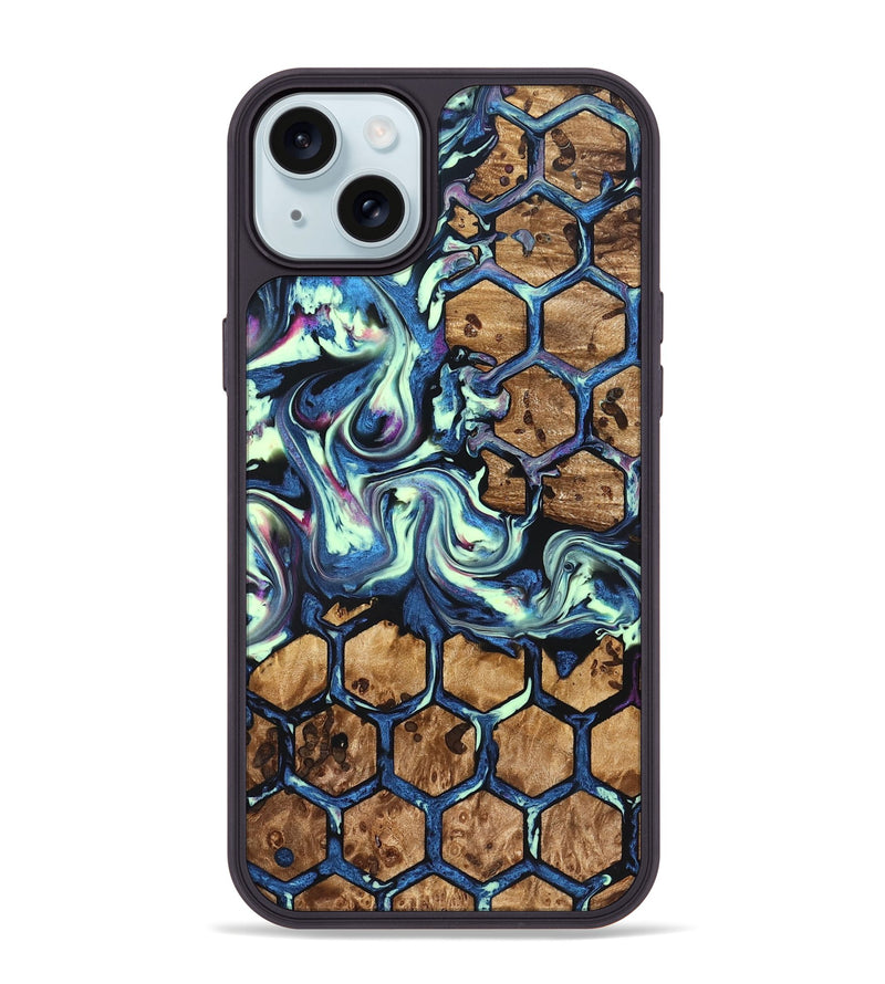 iPhone 15 Plus Wood Phone Case - Janie (Pattern, 823377)