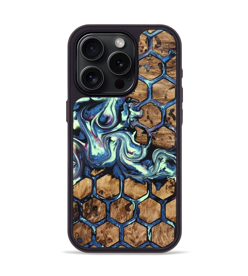 iPhone 15 Pro Wood Phone Case - Janie (Pattern, 823377)