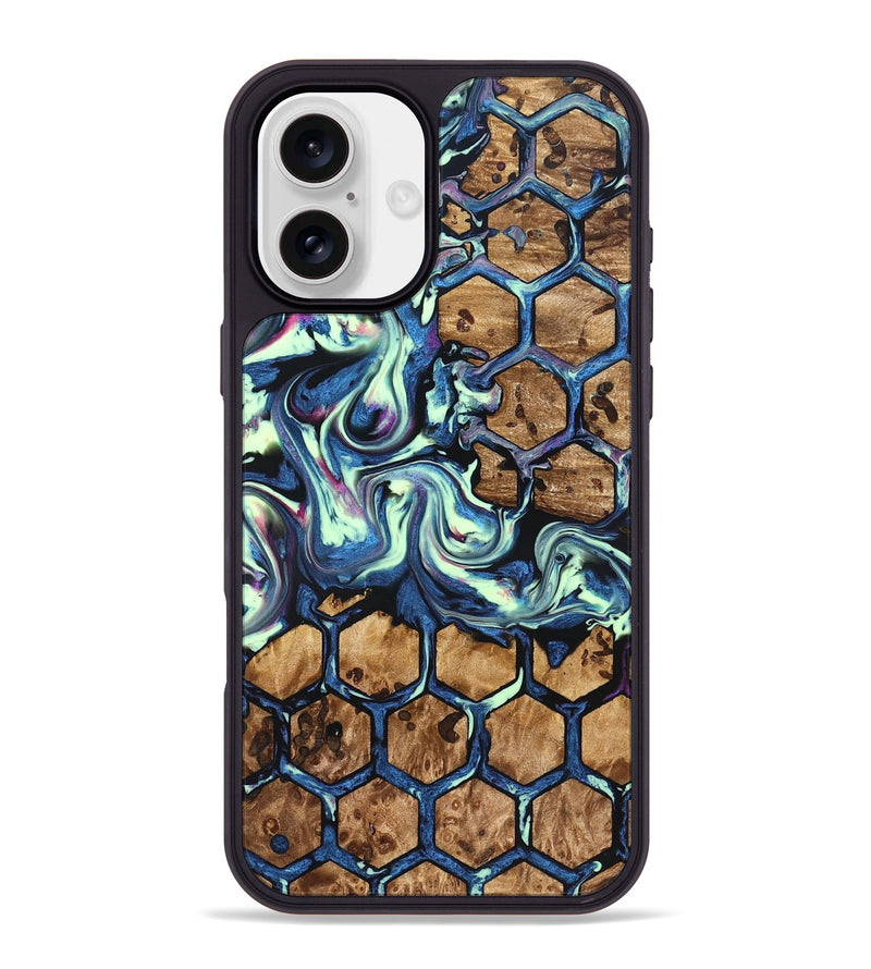 iPhone 16 Plus Wood Phone Case - Janie (Pattern, 823377)