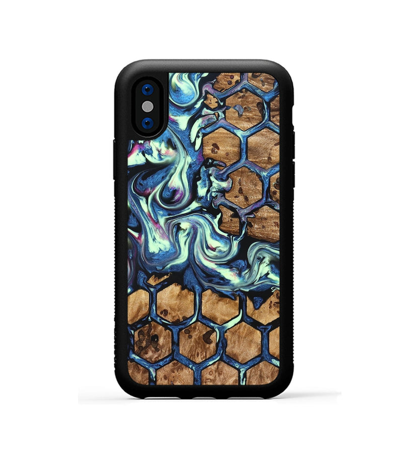 iPhone Xs Wood Phone Case - Janie (Pattern, 823377)