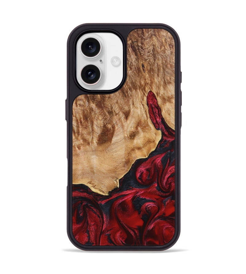 iPhone 17 Wood Phone Case - Melina (Red, 823384)