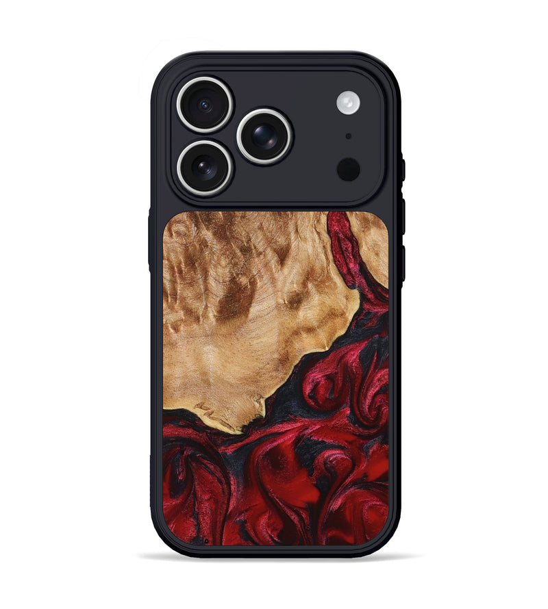 iPhone 17 Pro Wood Phone Case - Melina (Red, 823384)