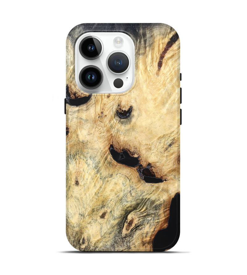 iPhone 15 Pro Wood Live Edge Phone Case - Azriel (Solid Wood, 823388)