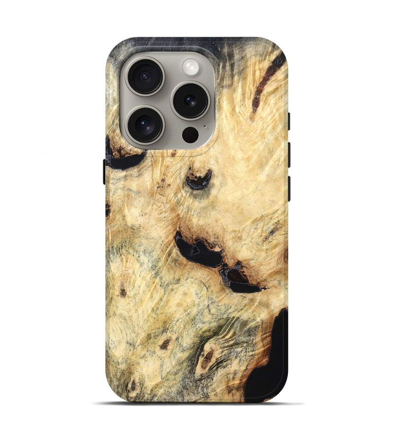 iPhone 16 Pro Wood Live Edge Phone Case - Azriel (Solid Wood, 823388)