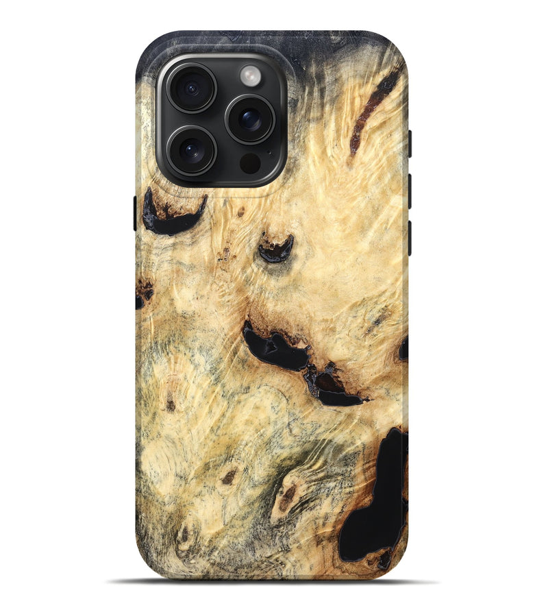 iPhone 16 Pro Max Wood Live Edge Phone Case - Azriel (Solid Wood, 823388)