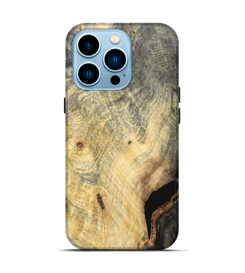 iPhone 14 Pro Wood Live Edge Phone Case - Khalani (Solid Wood, 823389)