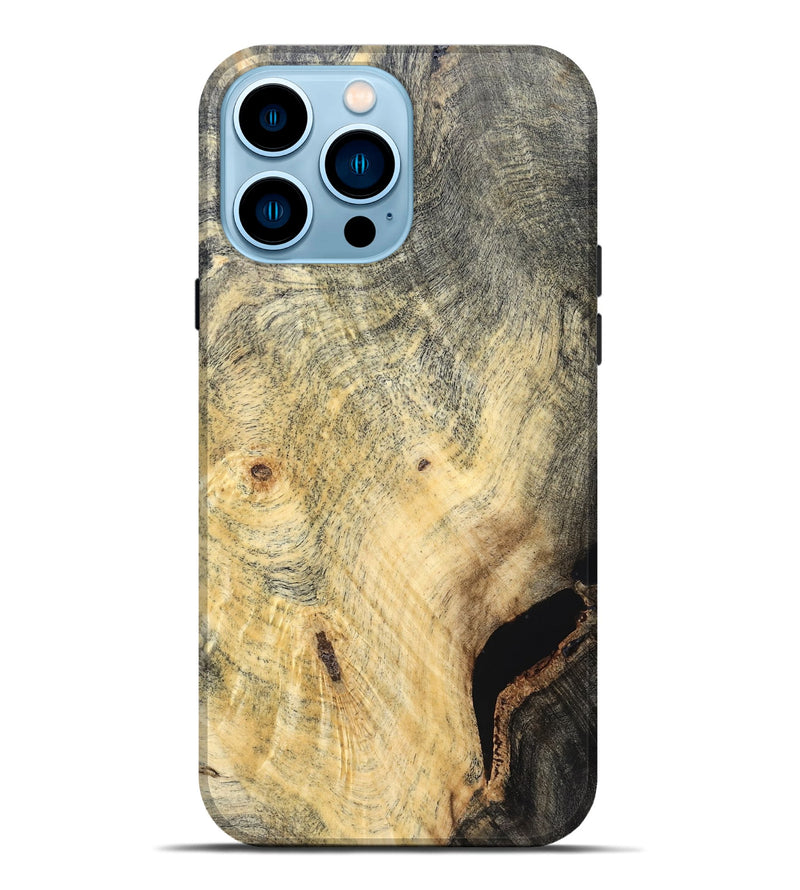 iPhone 14 Pro Max Wood Live Edge Phone Case - Khalani (Solid Wood, 823389)