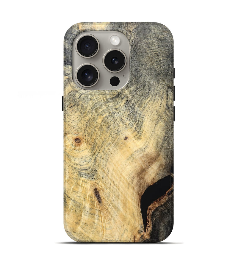 iPhone 16 Pro Wood Live Edge Phone Case - Khalani (Solid Wood, 823389)