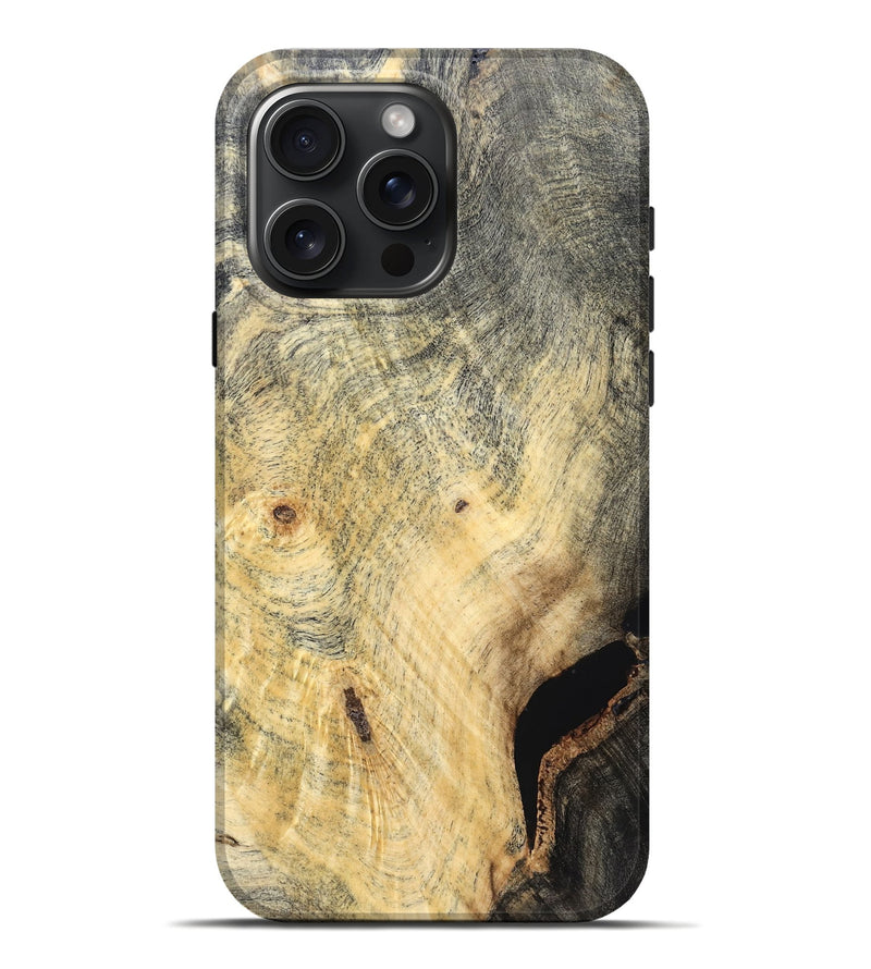 iPhone 16 Pro Max Wood Live Edge Phone Case - Khalani (Solid Wood, 823389)