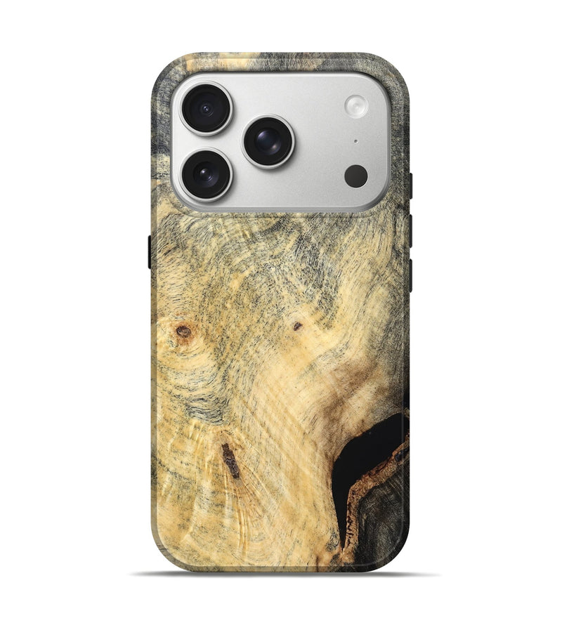 iPhone 17 Pro Wood Live Edge Phone Case - Khalani (Solid Wood, 823389)