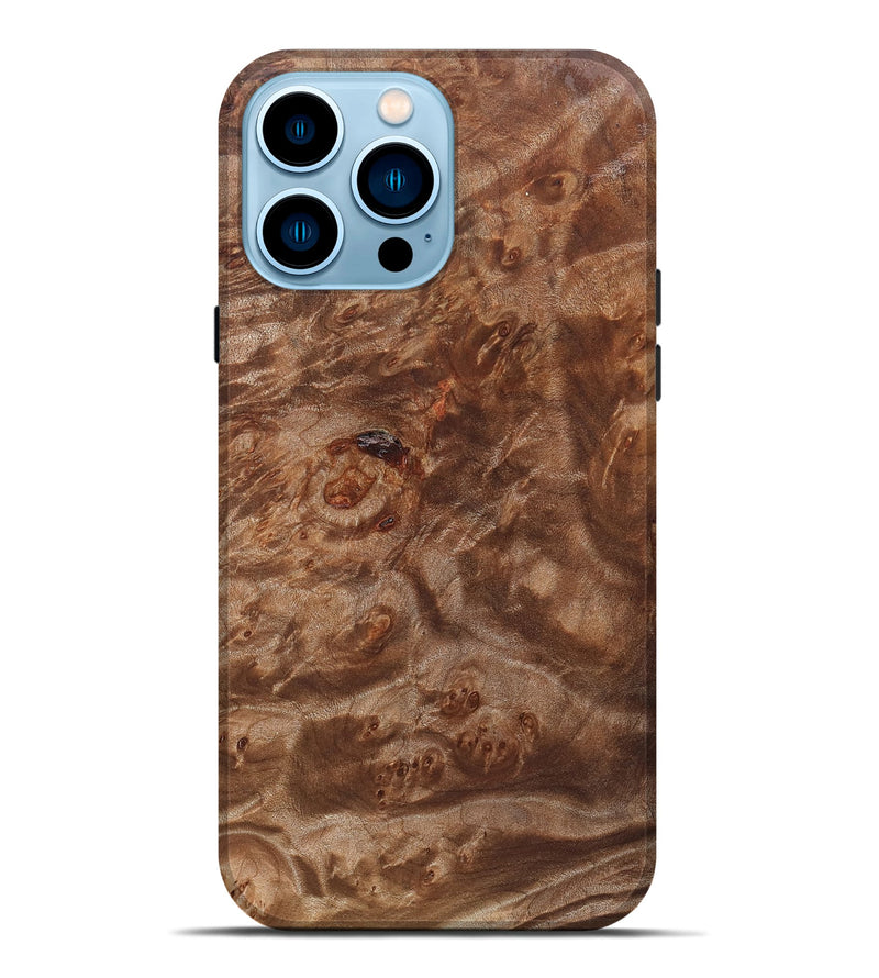 iPhone 14 Pro Max Wood Live Edge Phone Case - Corinne (Solid Wood, 823390)