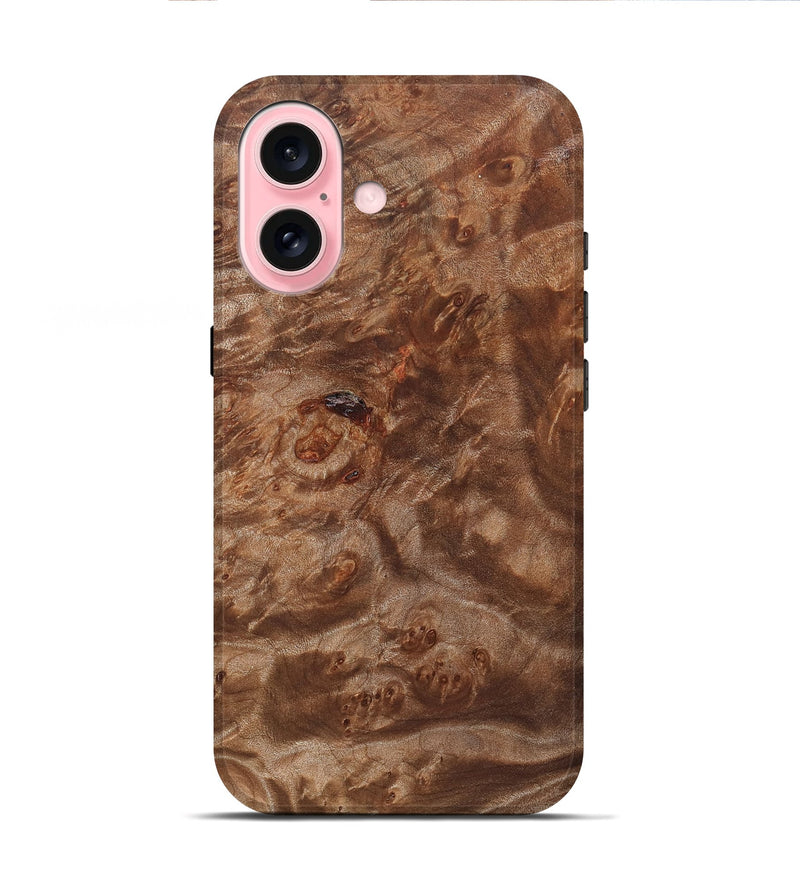 iPhone 16 Wood Live Edge Phone Case - Corinne (Solid Wood, 823390)