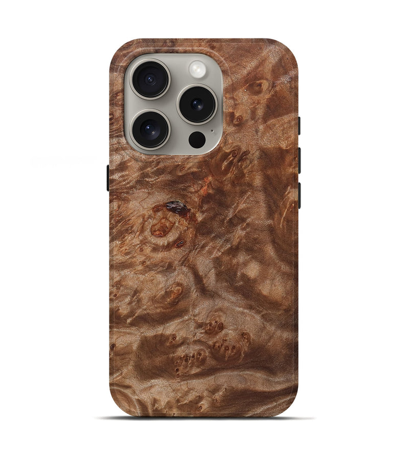 iPhone 16 Pro Wood Live Edge Phone Case - Corinne (Solid Wood, 823390)