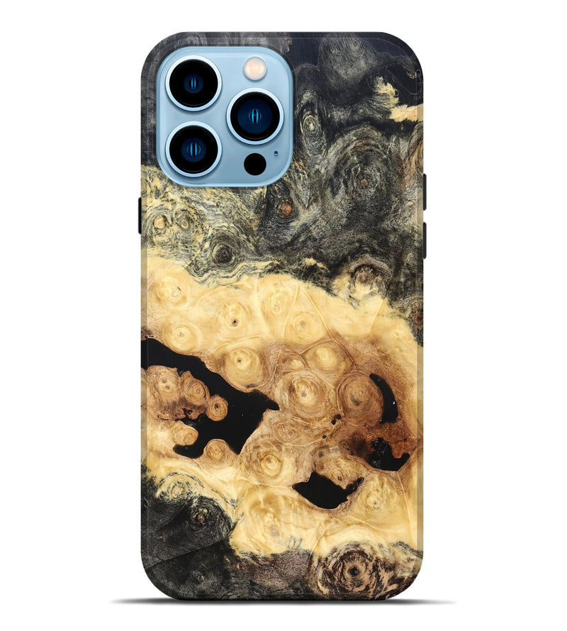 iPhone 14 Pro Max Wood Live Edge Phone Case - Rubi (Solid Wood, 823391)