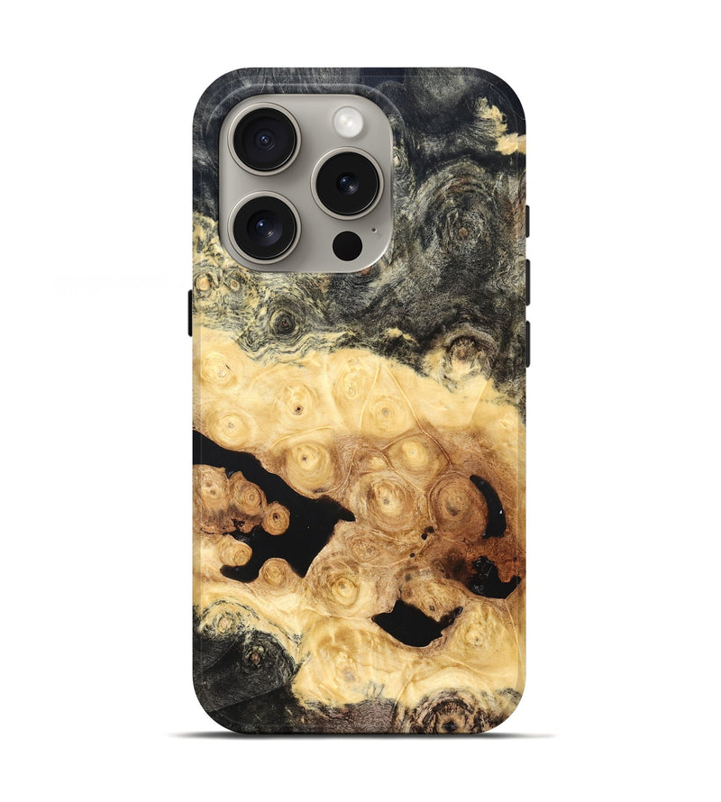 iPhone 16 Pro Wood Live Edge Phone Case - Rubi (Solid Wood, 823391)