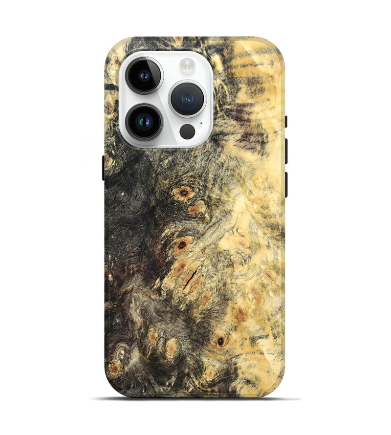iPhone 15 Pro Wood Live Edge Phone Case - Eren (Solid Wood, 823392)