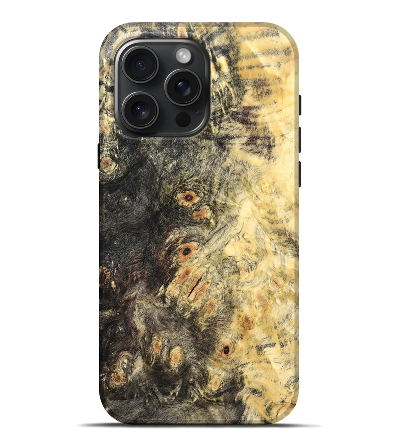iPhone 16 Pro Max Wood Live Edge Phone Case - Eren (Solid Wood, 823392)