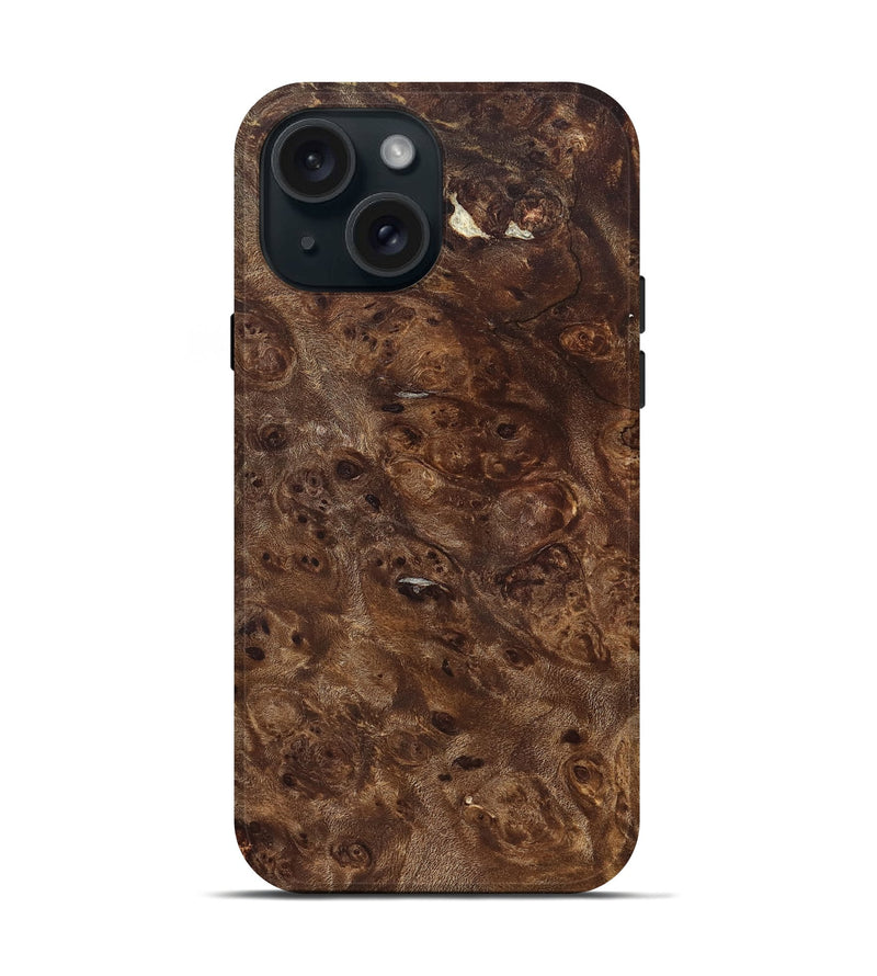 iPhone 15 Wood Live Edge Phone Case - Miriam (Solid Wood, 823395)