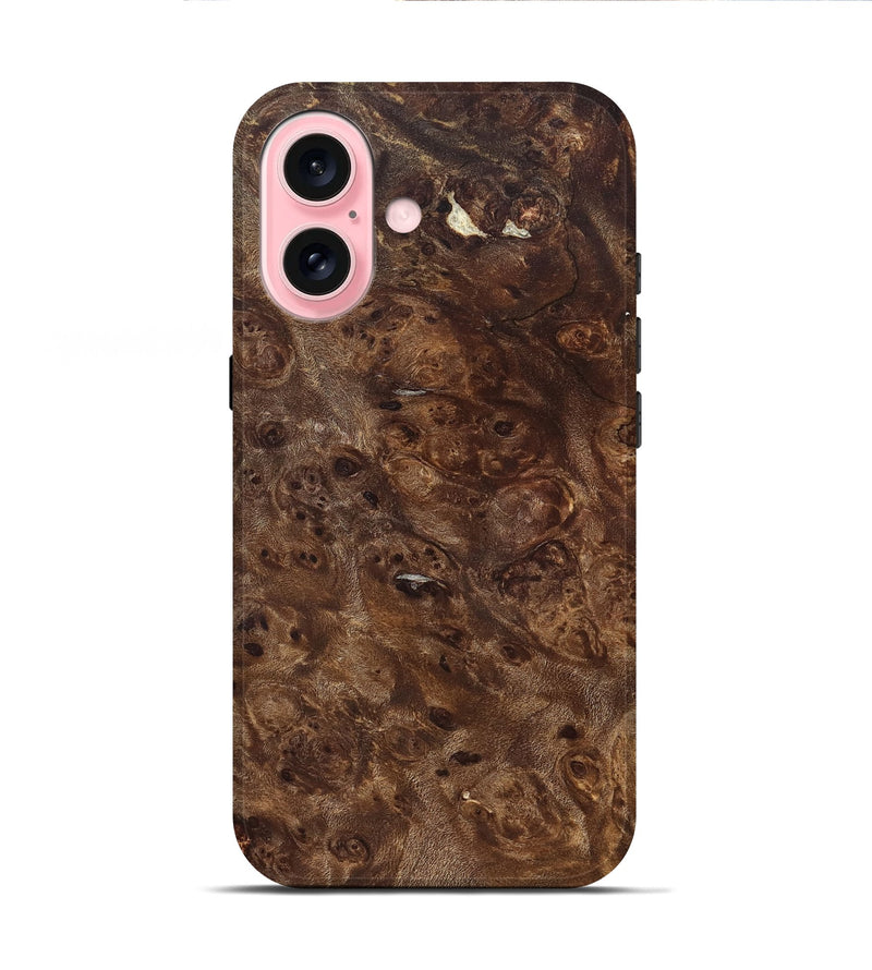iPhone 16 Wood Live Edge Phone Case - Miriam (Solid Wood, 823395)