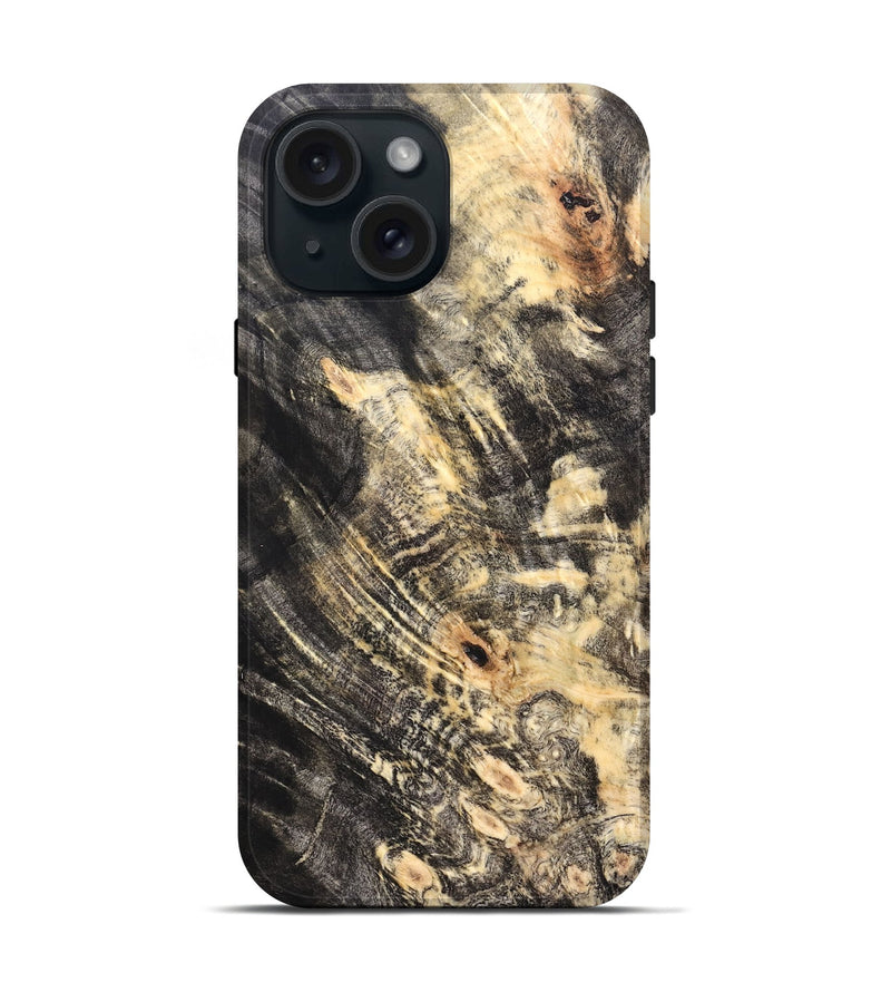 iPhone 15 Wood Live Edge Phone Case - Richard (Solid Wood, 823397)