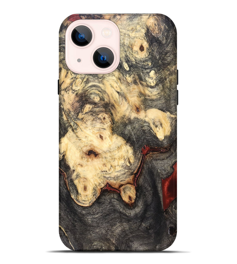 iPhone 14 Plus Wood Live Edge Phone Case - Jeanine (Solid Wood, 823398)