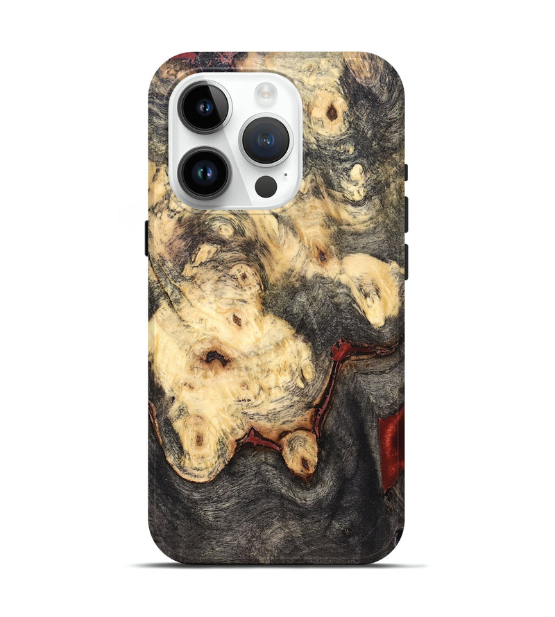 iPhone 15 Pro Wood Live Edge Phone Case - Jeanine (Solid Wood, 823398)