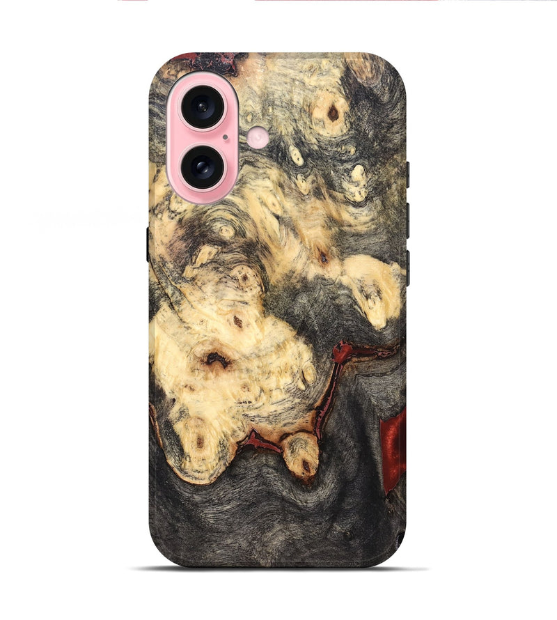 iPhone 16 Wood Live Edge Phone Case - Jeanine (Solid Wood, 823398)