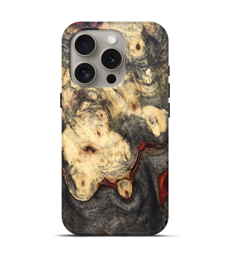 iPhone 16 Pro Wood Live Edge Phone Case - Jeanine (Solid Wood, 823398)