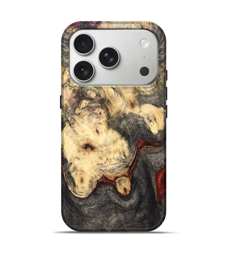 iPhone 17 Pro Wood Live Edge Phone Case - Jeanine (Solid Wood, 823398)