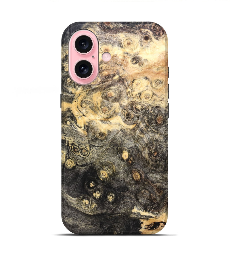 iPhone 16 Wood Live Edge Phone Case - Mabel (Solid Wood, 823399)
