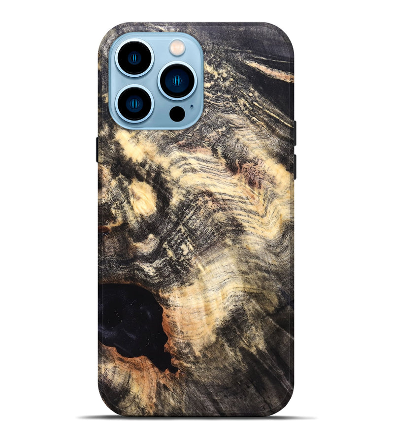 iPhone 14 Pro Max Wood Live Edge Phone Case - Alberto (Solid Wood, 823400)
