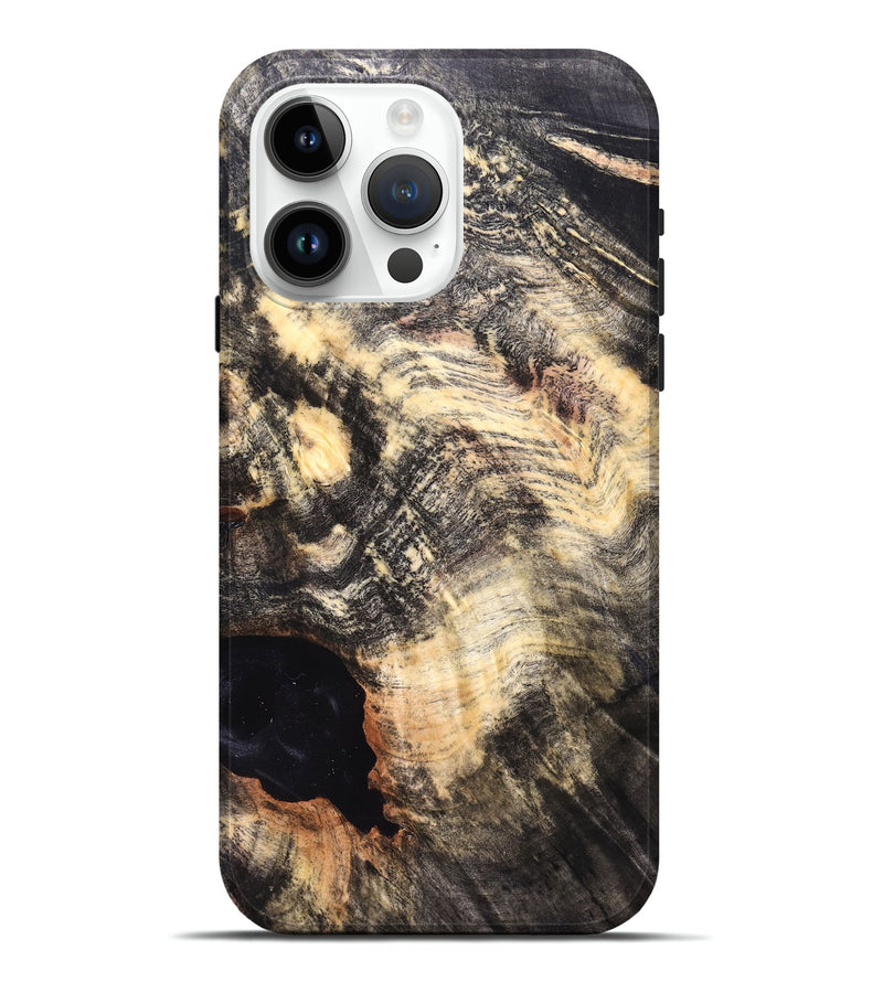 iPhone 15 Pro Max Wood Live Edge Phone Case - Alberto (Solid Wood, 823400)