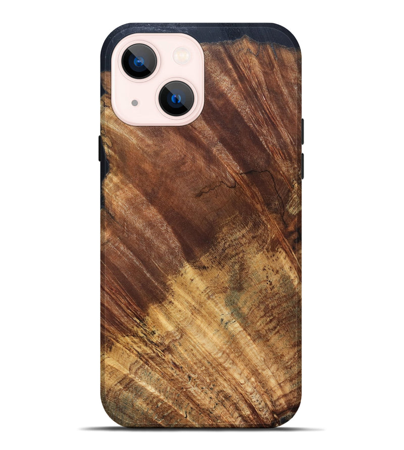 iPhone 14 Plus Wood Live Edge Phone Case - Jabari (Solid Wood, 823401)