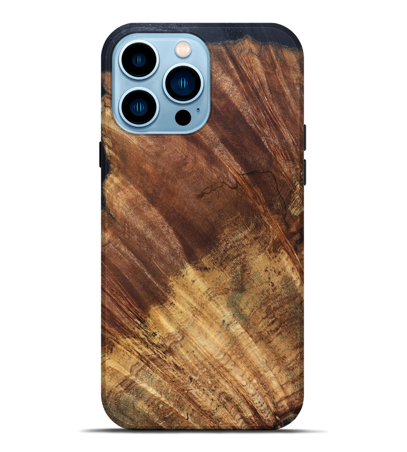 iPhone 14 Pro Max Wood Live Edge Phone Case - Jabari (Solid Wood, 823401)