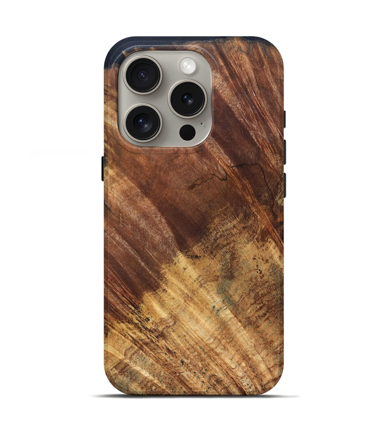iPhone 16 Pro Wood Live Edge Phone Case - Jabari (Solid Wood, 823401)