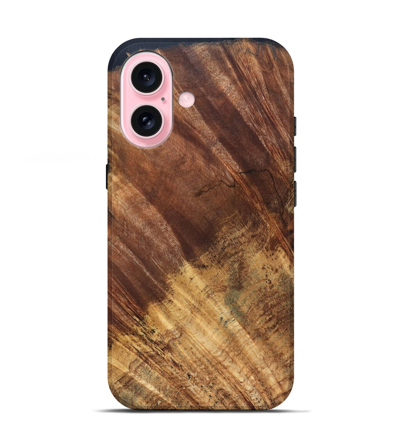 iPhone 17 Wood Live Edge Phone Case - Jabari (Solid Wood, 823401)