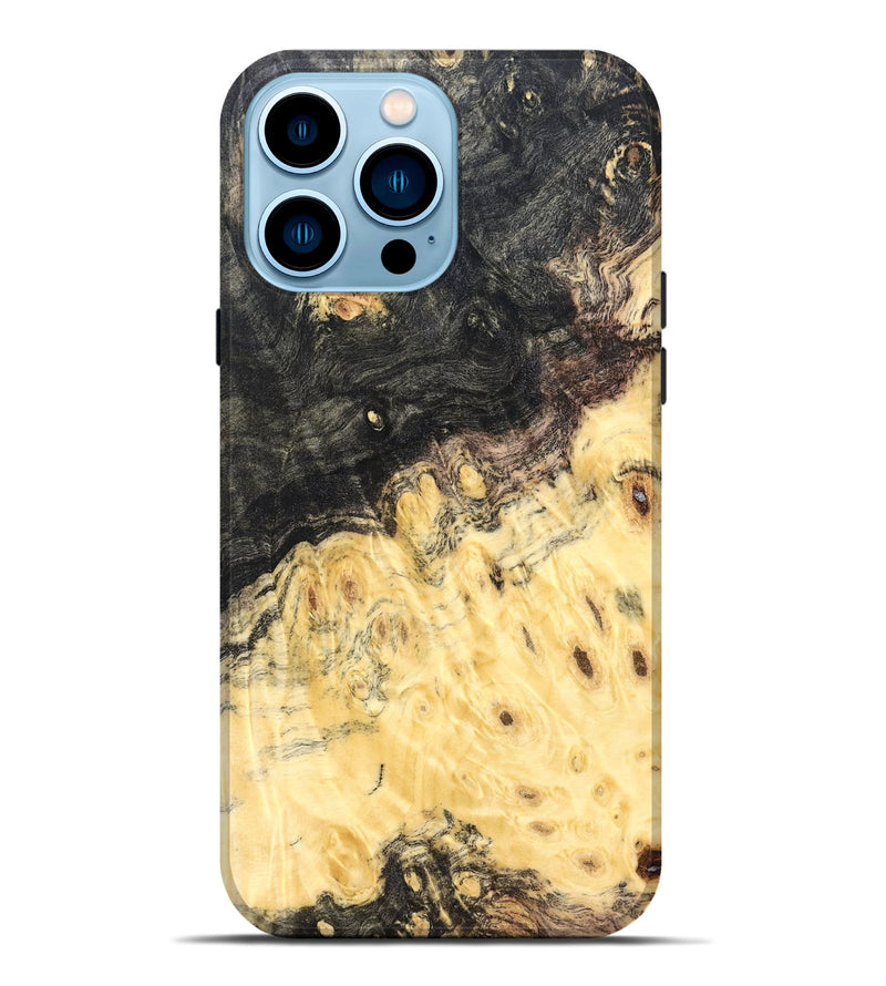 iPhone 14 Pro Max Wood Live Edge Phone Case - Heath (Solid Wood, 823402)