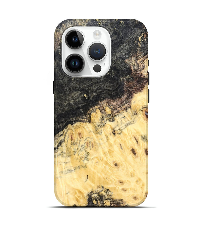 iPhone 15 Pro Wood Live Edge Phone Case - Heath (Solid Wood, 823402)