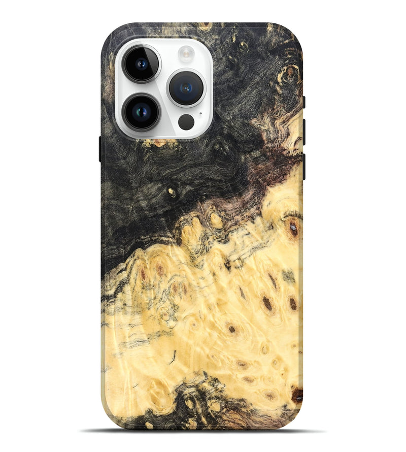 iPhone 15 Pro Max Wood Live Edge Phone Case - Heath (Solid Wood, 823402)